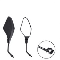 Rétroviseur de moto Flyquick pour e-commerce transfrontalier, rétroviseur latéral de scooter, rétroviseur de rechange pour VTT, rétroviseur universel pour véhicule