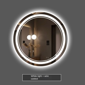 <span class=keywords><strong>Espejo</strong></span> de Baño Moderno con Marco de Aleación de Aluminio LED, Antivaho, Luz RGB Inteligente, <span class=keywords><strong>Espejo</strong></span> de <span class=keywords><strong>Maquillaje</strong></span> Iluminado Decorativo para Hotel, Montado en la Pared - Product Image 5