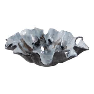 Ciotola decorativa in alluminio con volantini per tavolino da caffè e piano cucina, centrotavola decorativo - Product Image 3