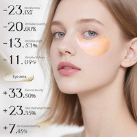 2025 Marque privée Acide hyaluronique Escargot Cristal Collagène Masque Patch Pour Les Yeux Masque Pour Les Yeux Sous Les Yeux Gel Patch