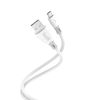 Cable Micro USB TPE de Carga Rápida con Núcleo de Cobre Puro de 1.2m de Budi para Teléfonos Móviles Android/iOS, Escáner de Computadora y Auriculares