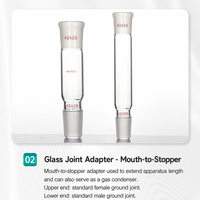 Adaptateur de raccordement en verre borosilicate épaissi 24/29 pour laboratoire chimique, OEM, vente en gros