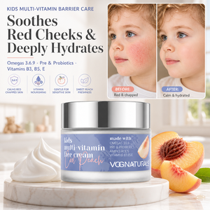 OEM Kinder Multi-Vitamin Gesichtscreme Cool Peach Mild Sanfte Feuchtigkeitspflege Gesichtscreme mit Jojoba, Sonnenblume und Niacinamid - Product Image 1