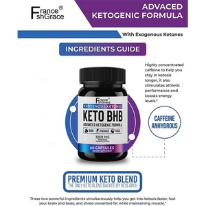 Extraits végétaux cétogènes de haute qualité, 60 capsules, source d'énergie immédiate et durable, améliore les fonctions cérébrales, complément cétogène - Product Image 5