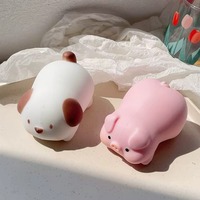 Balle anti-stress souple à rebond lent en forme de chiot, gadget de décompression, cadeau de fête, boîte mystère, vente en gros