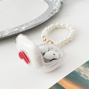Pearl Chain Red Heart Patch Clear PC Auriculares Funda para Samsung <span class=keywords><strong>Galaxy</strong></span> <span class=keywords><strong>Buds</strong></span> 2 Pro <span class=keywords><strong>Galaxy</strong></span> <span class=keywords><strong>Buds</strong></span> <span class=keywords><strong>Live</strong></span> <span class=keywords><strong>Galaxy</strong></span> <span class=keywords><strong>Buds</strong></span> - Product Image 6