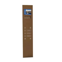 Panneau de commande de voiture en acier inoxydable COP d'ascenseur personnalisé, tableau de commande de levage moderne avec boutons pour projets hôteliers