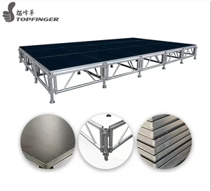 Scène en aluminium de couleur noir/rouge pour spectacle Toit d'éclairage extérieur en aluminium certifié TUV de 290mm pour treillis de scène - Product Image 3