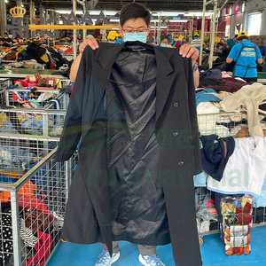 Abrigo cortavientos para mujer tipo grande 100kg ropa de segunda mano abrigo antipolvo ropa usada Japón - Product Image 2