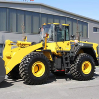 WA470 Diesel Wheel Loader 204KW 4.2m3 Bucket 19800kg Kuning Front Loader Alat Berat Pemindah Tanah