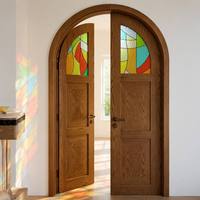 Porte intérieure en bois massif Merbau sur mesure avec cadre, portes intérieures en bois massif pour maison