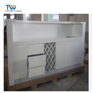 Văn phòng hiện đại Nhà Hàng LED chiếu sáng kính bàn tiếp tân - Product Image 5