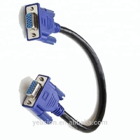 Harnes kabel tampilan 3 + 2 VGA kecepatan tinggi untuk Monitor 24 inci koneksi PC transmisi sinyal Video tahan lama