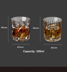 Gobelet rotatif Barware tasses en verre cristal 12 oz verres à whisky pour liqueur Bourbon et boissons à cocktail - Product Image 3