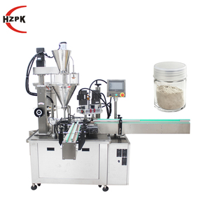 HZPK Full Automatic Monoblock Rotary Auger Powder Filling Capping <b>Machine</b> Line for Vial Electric <b>Coffee</b> Turmeric <b>Small</b> Powder - Product Image 1