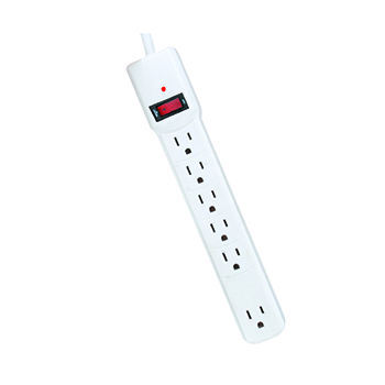 Linsheng 15A Lightweight Electrical 6-outlet Power Strip Extension Socket Power Strip with Multi Sockets