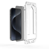 Protection d'écran de confidentialité 9H en verre trempé pour iPhone 17 Pro Max, 16, 15, 14, 13 – Couverture intégrale, anti-traces de doigts, auto-nettoyant