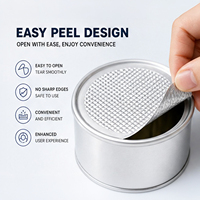 Couvercle en aluminium recyclable de 77 mm à ouverture facile pour pots en verre de confiture et de miel