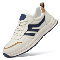 Prêt à expédier : Baskets décontractées rétro pour hommes à lacets, en cuir véritable respirant, en stock, livraison rapide