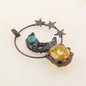 Colgante <span class=keywords><strong>de</strong></span> Cristal <span class=keywords><strong>de</strong></span> Citrino al por Mayor, Amuleto <span class=keywords><strong>de</strong></span> Piedra Preciosa Natural para la Fabricación <span class=keywords><strong>de</strong></span> Collares - Product Image 3