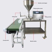 Machines de remplissage automatiques multifonctionnelles à commande numérique pour pâtes granulées, houmous, mayonnaise et crèmes, avec pompe rotative pour viande