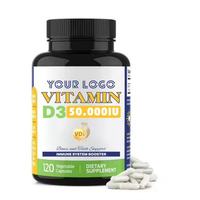 Vitamine D3 50000UI, renforce le système immunitaire, soutient la santé des os, favorise la protection antioxydante des tissus musculaires, 120 gélules pour nouveau-nés