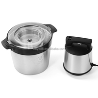Mixeur Foufou Mix Poundo Yam Pounder Mixer Fufu Pounding Machine Commercial 6l en acier inoxydable Hachoir à viande 1500W 2 vitesses