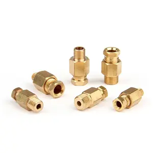 Slider Tubing Connector Inner Card Through PD Inner Card Connector Oil Distributor Full Copper Nylon Nozzle Connector