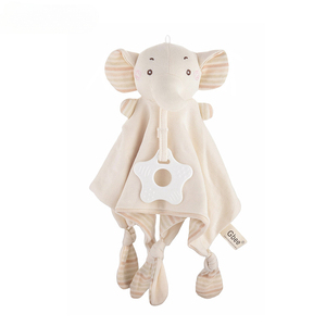 Nueva Manta de Peluche de Algodón Orgánico para Bebé con Sonajero, Conejito de Peluche Suave, Manta de Mano de Animal de Peluche, Manta de Apego de Conejito - Product Image 2