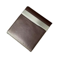 Usine PU support en cuir grossier moyen fumer accessoires étui de protection magnétique tabac Flip-top métal transporter tous les cas