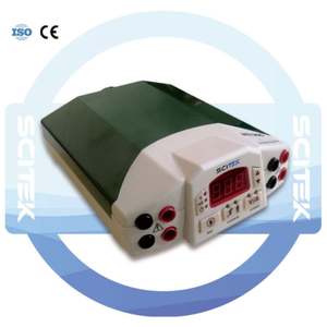 Fuente de alimentación para electroforesis SCITEK, 4 grupos de salida en paralelo, pantalla táctil LCD retroiluminada, 10 programas, pantalla táctil grande de 7 pulgadas - Product Image 3