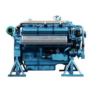 Shanghai Syg266tad68 680kw 1500Rpm V-Type Generator Dieselmotor Voor Genset