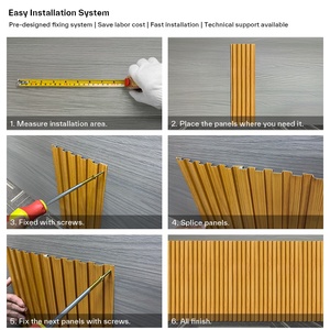 Sistema <span class=keywords><strong>de</strong></span> Fachada Arquitectónica con Recubrimiento en Polvo, Paneles <span class=keywords><strong>de</strong></span> Revestimiento <span class=keywords><strong>de</strong></span> Pared <span class=keywords><strong>de</strong></span> Aluminio Acanalado con Aspecto <span class=keywords><strong>de</strong></span> Madera - Product Image 6
