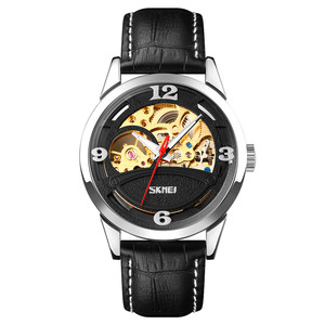 Relojes de Pulsera SKMEI 9226 con Esfera de Esqueleto, Correa de Cuero, Mecánico Automático, Relojes de Moda <span class=keywords><strong>para</strong></span> Hombre - Product Image 2