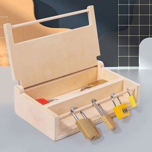 Hands-On Learning Practical Life Skills Montessori <b>Toys</b> 3 4 5 Year Old <b>Tool</b> Lock and Key <b>Set</b> for Kids - Product Image 2