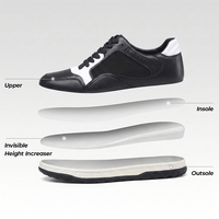 Sneakers con Rialzo Interno in Pelle per Uomo, Personalizzabili, Aumentano l'Altezza di 5cm, Vendita all'Ingrosso