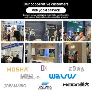 Ensemble de robinetterie de douche thermostatique intelligente Yake avec LED, design moderne, jet de pluie et massage, <span class=keywords><strong>grand</strong></span> rangement, cartouche entièrement céramique pour appartements - Product Image 6