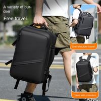 Sac à dos de voyage pour hommes, extensible, pour ordinateur portable de 15,6 pouces, avec compartiment indépendant pour ordinateur portable