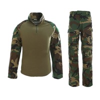 Veste tactique de combat respirante coupe-vent camouflage en sergé polyester/coton Rip-Stop durable