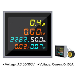 D48-2058 Đ<span class=keywords><strong>a</strong></span> Chức Năng Kỹ Thuật Số 6 Trong 1 AC 50-300V 250-450V Vôn Kế Ampe Kế Năng Lượng Bảng Điều Chỉnh Mét - Product Image 6