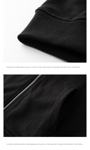 <strong>Grey</strong> New Design Zipper Breathable Hoodie Men's Fashion <strong>Sweatshirt</strong> - Product Image 4