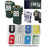 Transferts thermiques couleur pleine extensibles de haute qualité pour numéros et lettres de maillots de football – Fournisseur