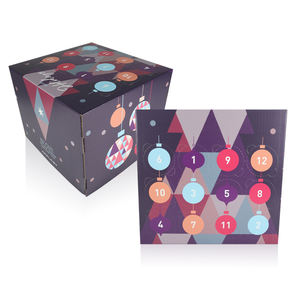 Calendrier de l'Avent personnalisé en carton imprimé pour Noël, pour boissons alcoolisées, jus, spiritueux, vin, bière - Product Image 2