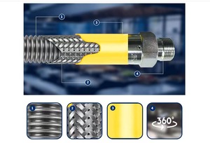 CSA-Certificado Amarillo PVC Juego de tuberías de gas Accesorios Válvulas de <span class=keywords><strong>bola</strong></span> Serie 300 Acero Espiral Soldado Doblado Corte Soldadura Disponible - Product Image 6