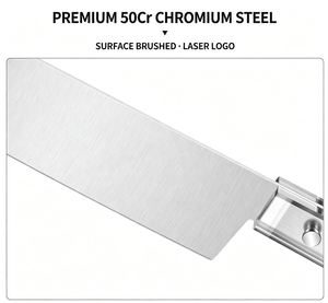 Factory 5Cr Steel Kitchen Cleaver with Acrylic Sandwich Handle Cleaver for Home <b>Vegetable</b> & Meat Slicing Ergonomic Handle - Product Image 2