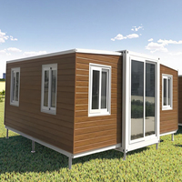 Maison conteneur préfabriquée en acier, populaire et économique, 2-3 chambres, facile à installer, mobile et extensible, avec salle de bain, pour appartement ou école