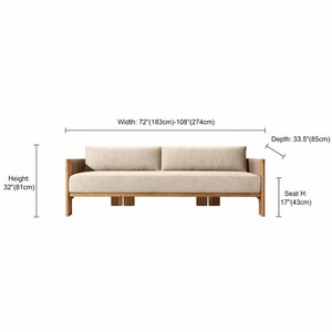 Exquisito Sofá de Jardín de Madera de Teca con Cuerda Tejida a Mano, Sofá Moderno con Respaldo Curvo para Patio o Terraza de Lujo - Product Image 3