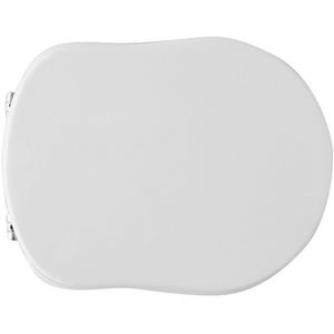 Asiento de Inodoro de Dolomita Antalia Blanco, 50.5 cm de Largo, 37.5 cm de Ancho, para Uso en Baños - Product Image 1