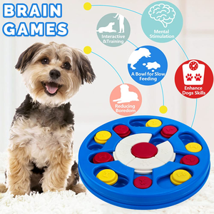 Jouets interactifs modernes et ronds pour chiens, distributeur de nourriture, gamelles en plastique écologiques, entraînement IQ, distribution de friandises, utilisation intérieure - Product Image 3