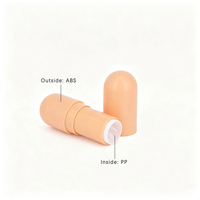 Tube vide en PP de 8g (0,28 oz) pour baume à lèvres, parfum solide, baume à la consoude, à mécanisme rotatif, écologique, pour production en série HX502B